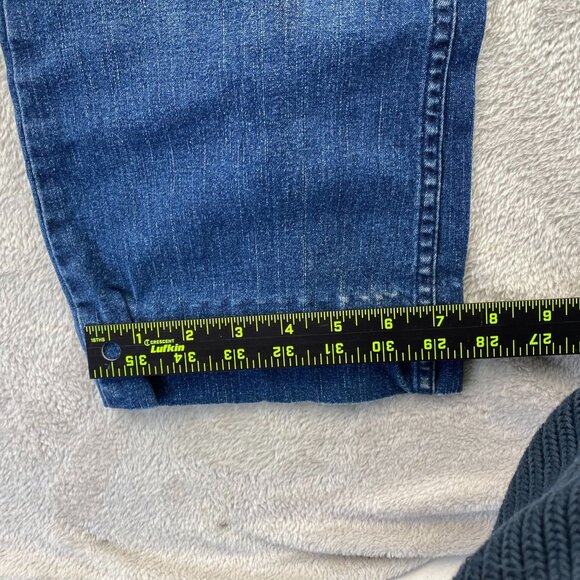 Signature By Levi Strauss & Co. Womens Medium Blue Bootcut Jeans Misses 8 Short - Picture 7 of 16